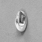 Крючки самоклеящиеся, круглые, с системой бесследного удаления, набор, хром, 5×3 см, 3 шт. - Фото 3