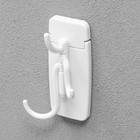 Крючок самоклеящийся, круглый, с системой бесследного удаления, 8.5×3.7 см, 1 шт. - Фото 3