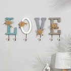 Крючки для одежды декоративные TAKE IT EASY «Love — буква с крючком», 26×12 см - Фото 2