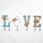 Крючки для одежды декоративные "Love", буква с крючком 26 х 12 см - Фото 3