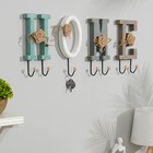 Крючки для одежды декоративные "Home", буква с крючком 26 х 12 см - фото 6547553