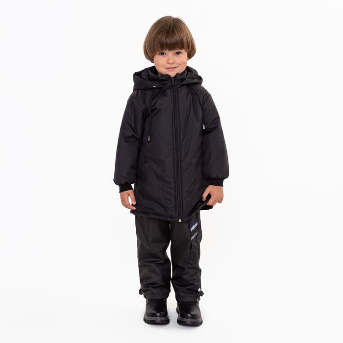Куртка для мальчика, цвет чёрный, рост 74-80 см - Фото 1
