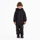 Куртка для мальчика, цвет чёрный, рост 86-92 см - фото 1810236