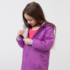 Куртка для девочки, цвет сиреневый, рост 80-86 см - Фото 5
