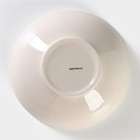 Тарелка глубокая Доляна «Подсолнух», 540 мл, d=18 см, керамика, зелёная - Фото 4