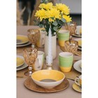 Тарелка керамическая глубокая Доляна «Бутон», 540 мл, d=18 см, цвет жёлтый - Фото 8