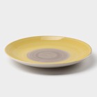 Тарелка керамическая десертная Доляна «Бутон», d=19 см, цвет жёлтый - Фото 2