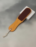 Пилка для пяток, наждачная, двусторонняя, 26 см, деревянная - Фото 2