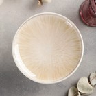 Блюдо керамическое для торта «Гравитация», 16,5×8,5 см, цвет бежевый - фото 24423854