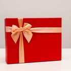 Коробка подарочная красная, 27,5х21,5х7,5 см - Фото 4