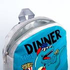 Рюкзак детский плюшевый для мальчика «Динозавр», 23.5х6х23.5 см - фото 3983246