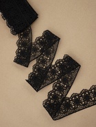 Кружево гипюровое, 45 мм × 6.8 ± 0.5 м, цвет чёрный - Фото 1