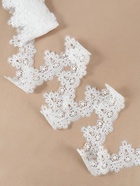 Кружево гипюровое, 55 мм, 6.8±0.5 м, белое - Фото 1