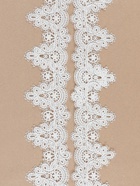 Кружево гипюровое, 55 мм, 6.8±0.5 м, белое - Фото 3