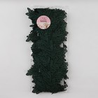 Кружево гипюровое, 100 мм × 6,8 ± 0,5 м, цвет изумрудный - Фото 3