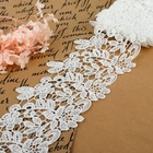 Кружево гипюровое, 85 мм, 6.8±0.5 м, цвет белый - Фото 1