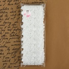 Кружево гипюровое, 85 мм, 6.8±0.5 м, цвет белый - Фото 3