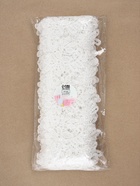 Кружево гипюровое, 85 мм, 6.8±0.5 м, цвет белый  (артикул 7122325)  большой выбор товаров оптом и в розницу по низким ценам с доставкой