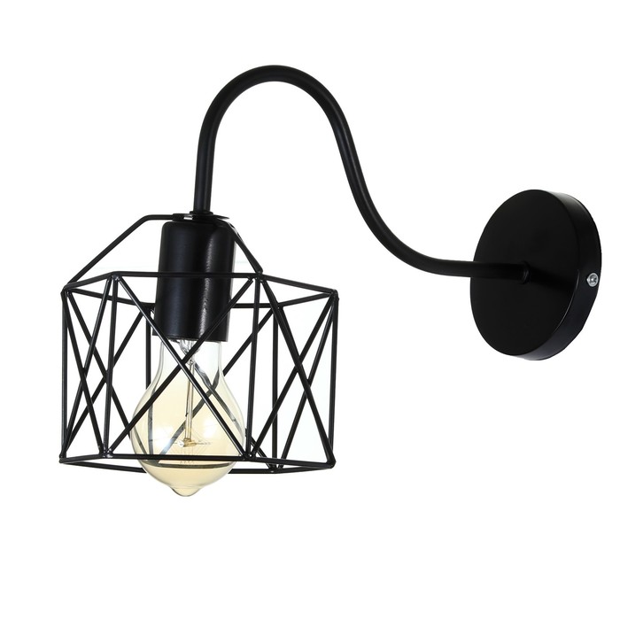 Бра 2530/1 E27 40 Вт черный 12×16 см - Фото 1