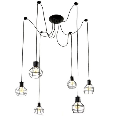 Светильник 2542/6 E27 40 Вт черный