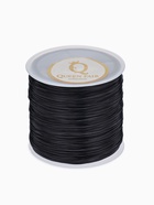 Нить силиконовая (резинка), плоская 1 мм, L=50 м, чёрная - Фото 4