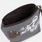 Кошелёк монетница детская на молнии, цвет серый - Фото 3