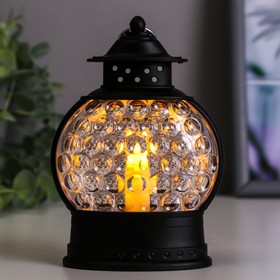 

Ночник "Восточные огни" свеча LED от батареек 3хAG13 черный 9х9х12,5 см