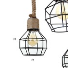 Светильник BayerLux 2605/3 E27 40Вт черный 30x30x19-119 см - фото 24238610