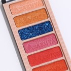 Палетка теней для век с шиммером 10 цветов 7333013