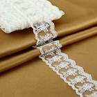 Кружево на сетке, 55 мм × 9 ± 0.5 м, цвет белый - Фото 1