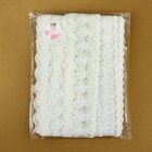 Кружево на сетке, 55 мм × 9 ± 0.5 м, цвет белый - Фото 3