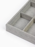 Подставка для украшений QF, 9 ячеек и 11 полос для колец, флок, 35×24×3 см, серая - Фото 4