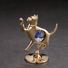 Сувенир "Кошка" с кристаллами - Фото 3