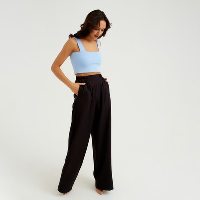 Топ женский MINAKU: Basic line, цвет голубой, размер 46