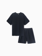 Костюм женский (футболка, шорты) MINAKU: Casual Collection цвет графит, размер 44 7574348 - фото 13700742