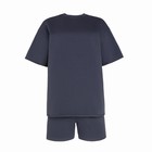Костюм женский (футболка, шорты) MINAKU: Casual Collection цвет графит, размер 44 7574348 - фото 13237517