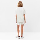 Костюм женский (футболка, шорты) MINAKU: Casual Collection цвет экрю, размер 48 - Фото 7