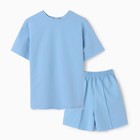 Комплект (футболка, шорты) женский MINAKU: Casual Collection, цвет голубой, размер 42 - Фото 5