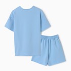 Комплект (футболка, шорты) женский MINAKU: Casual Collection, цвет голубой, размер 42 - Фото 8