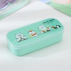Ланч-бокс для еды с ложкой «Мишки», в школу, пластик, 18×7×4,5 см, МИКС - Фото 8
