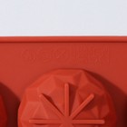 Форма для выпечки Доляна «Кристалл», силикон, 12 ячеек, 29×17×2.2 см, d=4.5 см, цвет коричневый - Фото 4