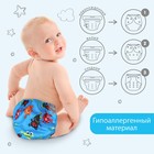 Многоразовый подгузник «Монстрики», 3-15 кг, цвет голубой, Крошка Я 7135814 - фото 14018882
