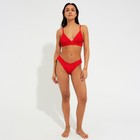 Купальник женский раздельный MINAKU со сборками цвет красный, размер 42 - Фото 3