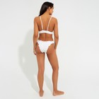 Купальник женский раздельный MINAKU со сборками цвет белый, размер 42 - Фото 4