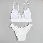 Купальник женский раздельный MINAKU со сборками цвет белый, размер 46 - Фото 9