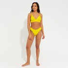 Купальник женский раздельный MINAKU со сборками цвет жёлтый, размер 48 - Фото 3