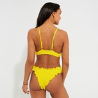 Купальник женский раздельный MINAKU со сборками цвет жёлтый, размер 48 - Фото 6