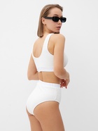 Купальник женский раздельный MINAKU с топом цвет белый, размер 50 - Фото 3