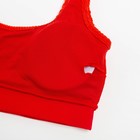 Купальник женский раздельный MINAKU с топом цвет красный, размер 42 - фото 3750956