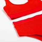 Купальник женский раздельный MINAKU с топом цвет красный, размер 42 - фото 3750954
